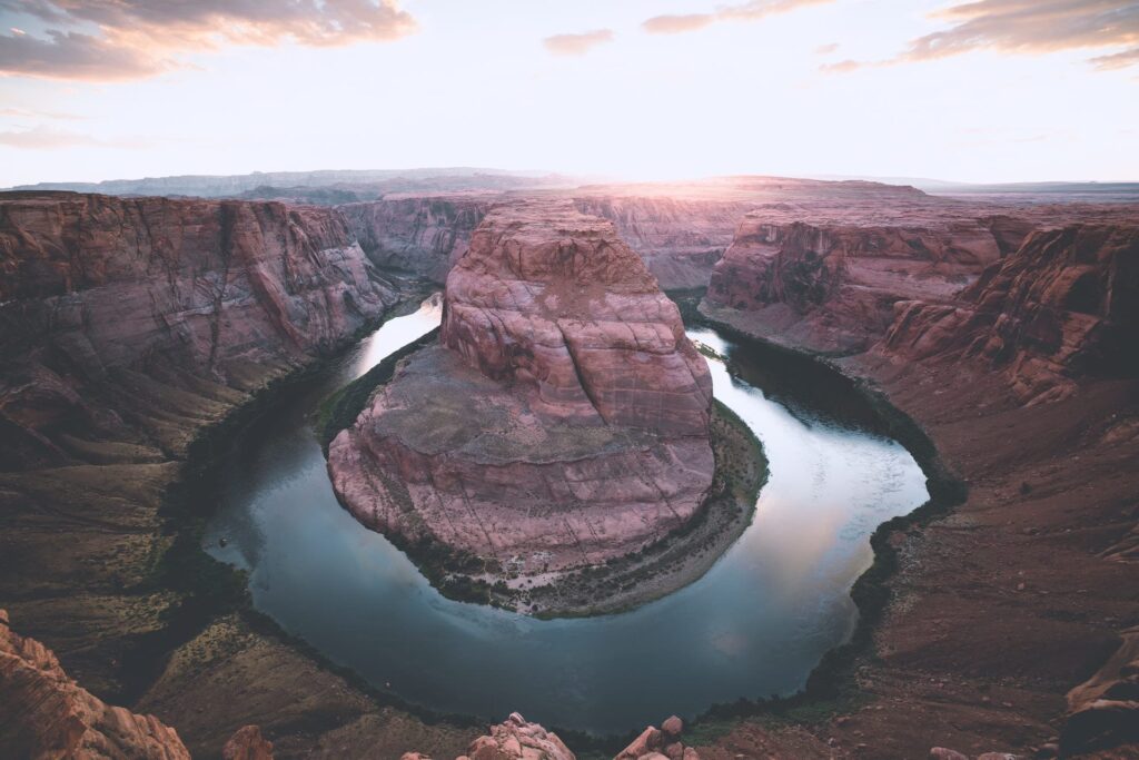 Horseshoe bend at the Grand Canyon