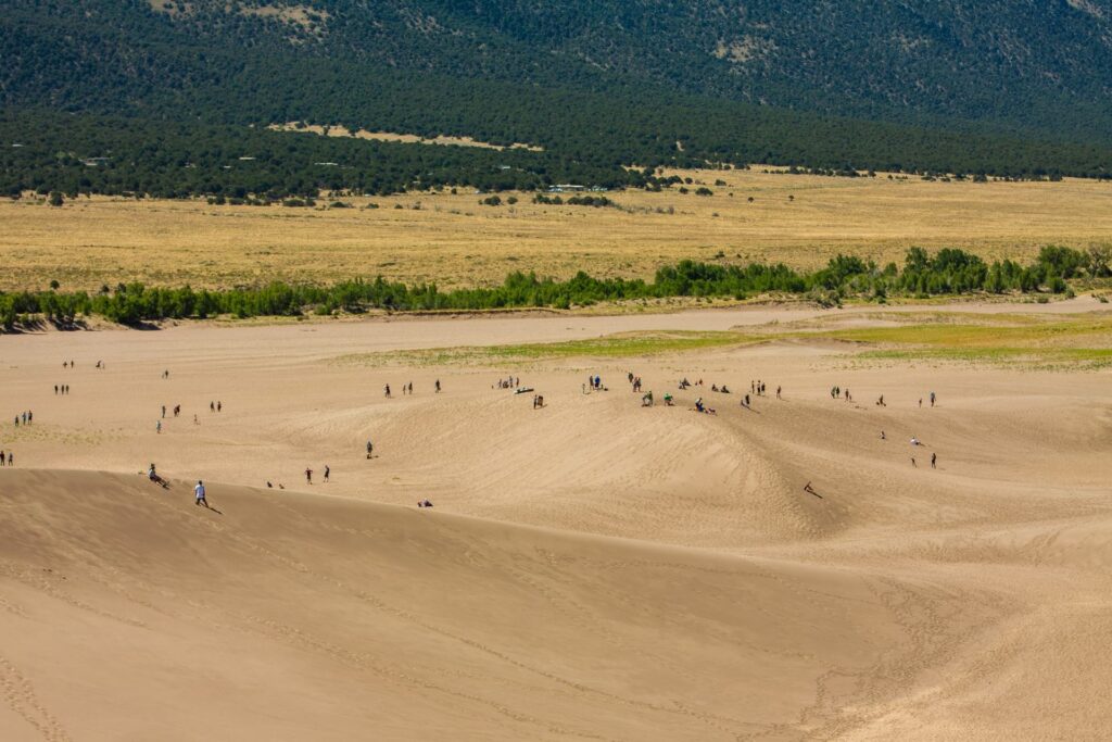 people in Great Sand Dunes National Park