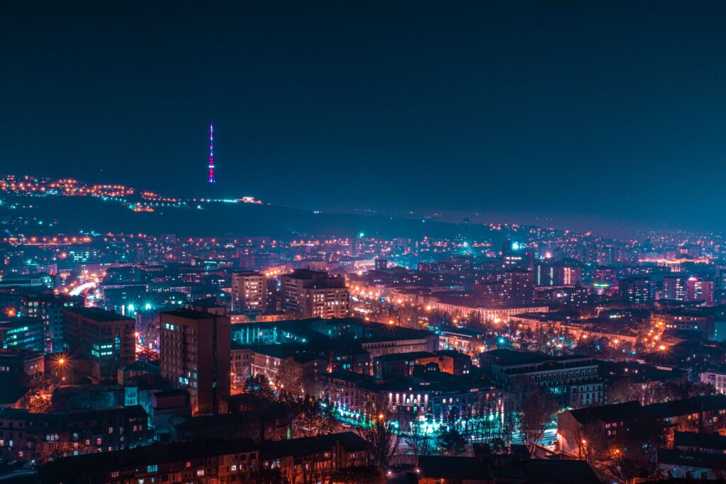 Armenia at night
